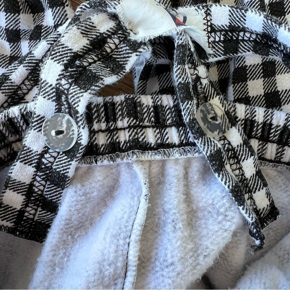 VTG Carter’s Gingham Bib Overall Jumper 18 Mo German Flair Ribbon Lace Fleece - Picture 9 of 16